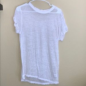 White see through t-shirt